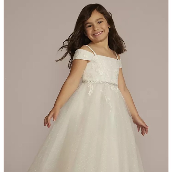 Like new Sparkle Organza Flower Girl Dress - Picture 12 of 15
